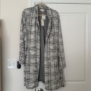 NWT MELLODAY Black and White Textured Jacket